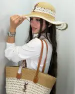 خرید ست کیف و کلاه ساحلی لبه بلند ایوسن لورن