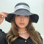 تصویر کلاه ساحلی کلوش روبان کریستین دیور