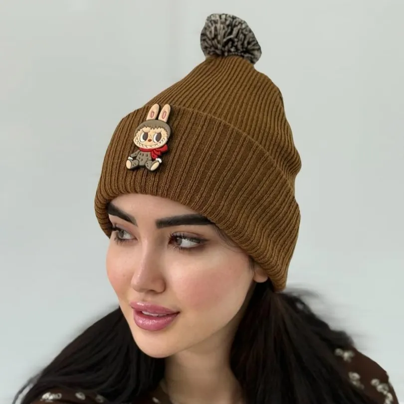 کلاه بافت لبوبو (2) خرید کلاه بافت لبوبو