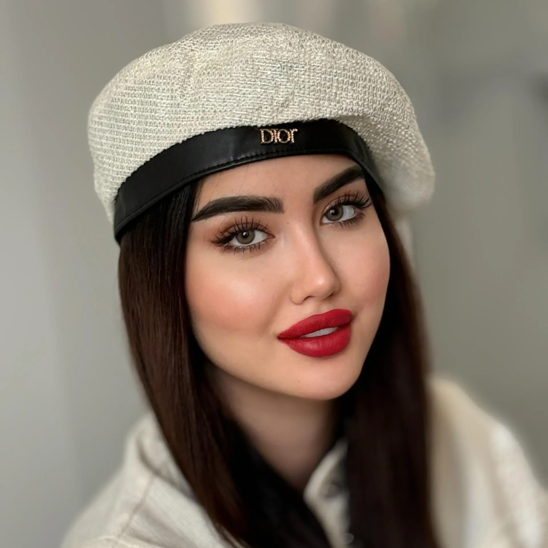 کلاه برت لمه دیور سفید کلاه برت لمه دیور