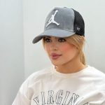 کلاه بیسبالی 47 مخمل جردن طوسی