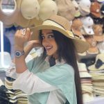کلاه ساحلی پاپیون ساتن نسکافه ای